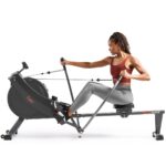 Maquina de Remo Magnetico Sunny Health Fitness SF-RW522067 360 Grados Riel 51 Pulgadas Entrenamiento Cuerpo Completo App