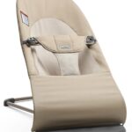 BabyBjörn Bouncer Balance Soft, caqui/beige, tejido | Asiento gorila ajustable 2 en 1 para bebé y silla para niños peque