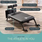 Lifepro Banco de entrenamiento Nordic Curl – Máquina de rizar isquiotibiales para gimnasio en casa y banco de glúteos co