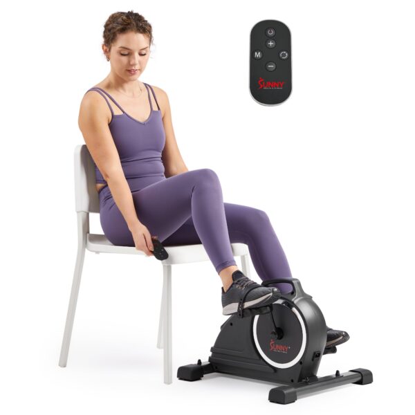 Bicicleta pedal motorizada 2 en 1 Sunny Health and Fitness SF-B020029SMART bajo escritorio cardio bajo impacto 18 veloci