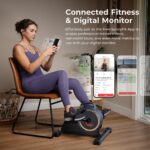 Bicicleta pedal motorizada 2 en 1 Sunny Health and Fitness SF-B020029SMART bajo escritorio cardio bajo impacto 18 veloci