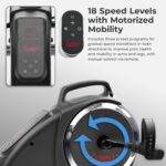Bicicleta pedal motorizada 2 en 1 Sunny Health and Fitness SF-B020029SMART bajo escritorio cardio bajo impacto 18 veloci