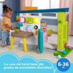 Fisher-Price Juguete de aprendizaje para bebés Laugh & Learn Ultimate Playhouse con Smart Stages y 9 accesorios de juego