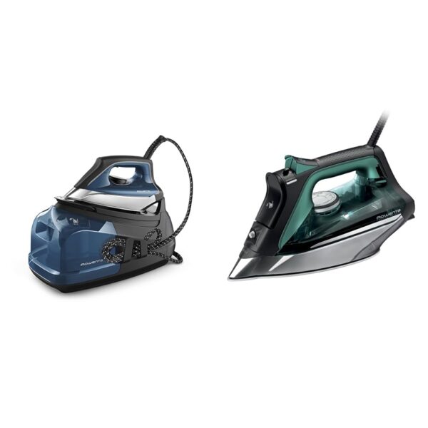 Paquete plancha vapor Rowenta Perfect Steam Pro y Pro Master suela acero inoxidable 400 microvapor 1800 vatios