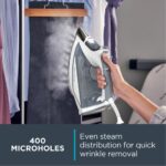 Estación de Vapor Plancha para Ropa Rowenta Perfect Steam Pro Focus DG8624 Suela Acero Inoxidable 400 Agujeros Microvapo