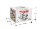 Imperia Titania Pasta Maker - La máquina está 100% fabricada en Italia, construcción de acero resistente, rodillo manual