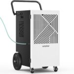 Deshumidificador Comercial Waykar DP603B 155 Pintas con Bomba, Manguera de Drenaje y Filtro Lavable para hasta 8000 pies