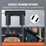 VEVOR Safety Squat Bar, 700 & 1500 LBS, Plus 500 LBS Hex Barbell Trap Bar, Ideal for Squats, Deadlifts, Lunges, Rehab