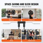 VEVOR Safety Squat Bar, 700 & 1500 LBS, Plus 500 LBS Hex Barbell Trap Bar, Ideal for Squats, Deadlifts, Lunges, Rehab