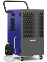 Deshumidificador industrial Yaufey DP605C 155 pintas con bomba cobertura 8000 pies cuadrados para sótano y garaje