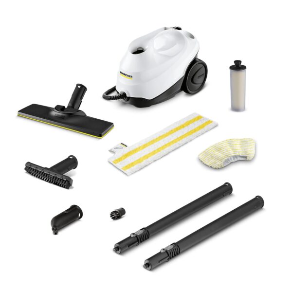Limpiador de vapor multiusos Kärcher SC 3 Easy Fix 1.513-657.0 sin químicos calentamiento 40 segundos para lechada azule