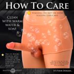 MASTER SERIES Boner Briefs - Bragas de silicona para el pene para mujeres y parejas. Fabricados con silicona de primera