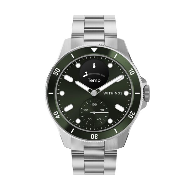 WITHINGS Scanwatch Nova - Reloj inteligente híbrido de salud cardíaca para hombres y mujeres, SPO2, monitoreo de tempera