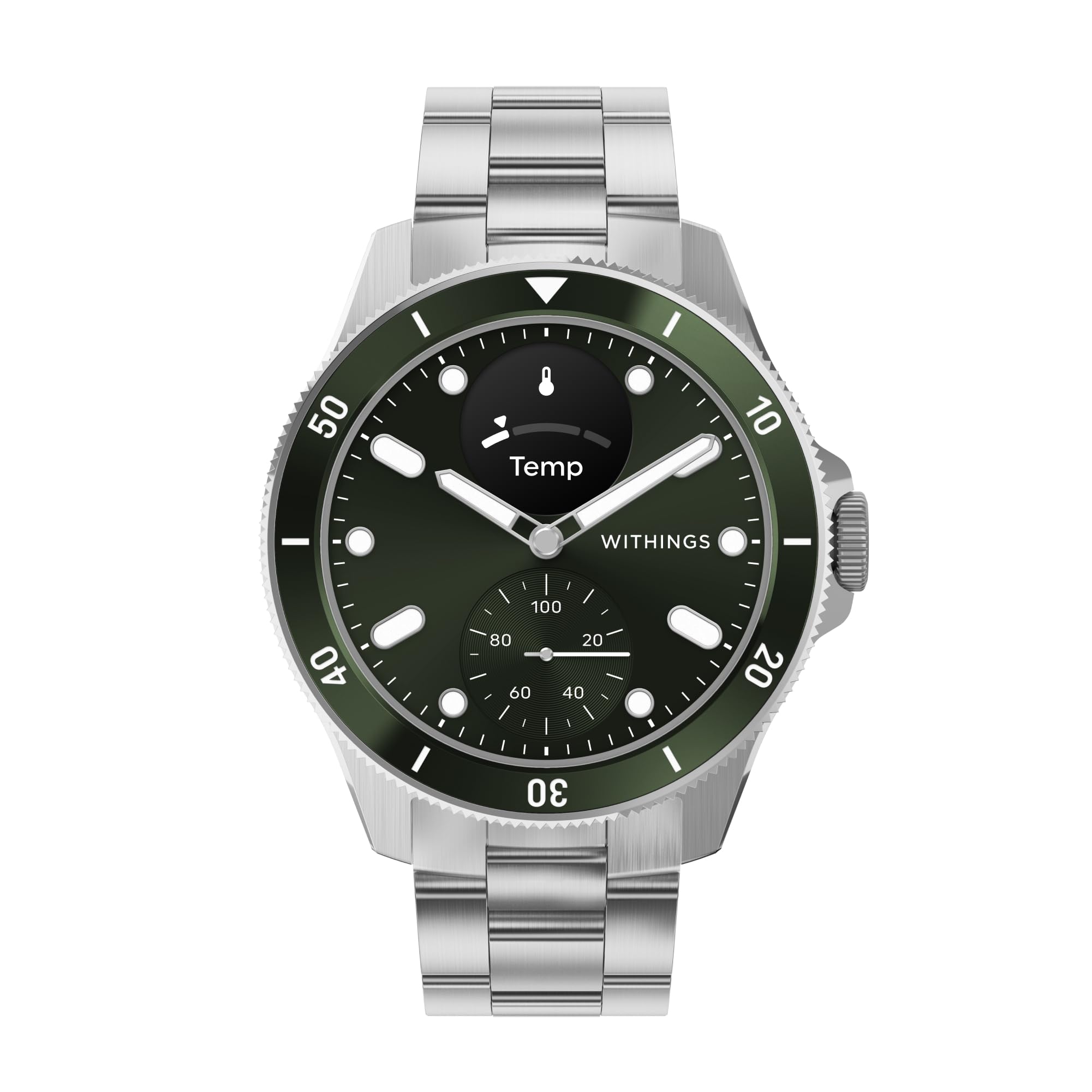Version 1.0.0 WITHINGS Scanwatch Nova - Reloj inteligente híbrido de salud cardíaca para hombres y mujeres, SPO2, monitoreo de tempera