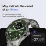 WITHINGS Scanwatch Nova - Reloj inteligente híbrido de salud cardíaca para hombres y mujeres, SPO2, monitoreo de tempera