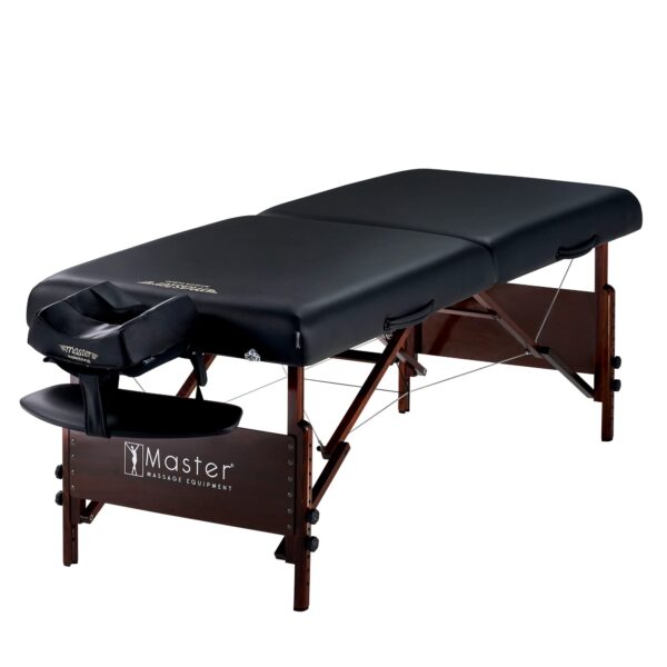 Master Massage Del Ray Pro - Mesa de masaje portátil de 30 pulgadas, capacidad de 750 libras, color negro