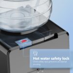 Dispensador de agua fría y caliente Euhomy WC-X E carga superior acero inoxidable autolimpiante 3 temperaturas para garr
