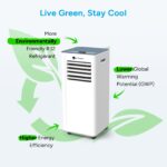 Aire acondicionado portátil DR.PREPARE DCAC08BF 8000 BTU WiFi refrigeración deshumidificador ventilador modo suspensión