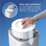 Purificador de aire HEPA Clorox Hamilton Beach Brands 11060 filtro HEPA verdadero cobertura 2200 pies cuadrados elimina