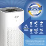 Purificador de aire HEPA Clorox Hamilton Beach Brands 11060 filtro HEPA verdadero cobertura 2200 pies cuadrados elimina