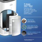 Purificador de aire HEPA Clorox Hamilton Beach Brands 11060 filtro HEPA verdadero cobertura 2200 pies cuadrados elimina