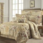 TOPLUXE Portland VCLM-Portland-King juego de edredon jacquard retazos King amarillo 9 piezas falda de cama fundas europe