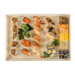 Tapas desechables transparentes cúpula Restaurantware RWA1348C plástico 15.2 x 11.2 x 2.8 pulgadas paquete de 100