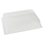 Tapas desechables transparentes cúpula Restaurantware RWA1348C plástico 15.2 x 11.2 x 2.8 pulgadas paquete de 100
