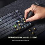 Teclado mecanico inalambrico para juegos Corsair K65 Plus 75% RGB RGP0156 interruptores lineales MLX rojo teclas PBT 266