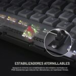 Teclado mecanico inalambrico para juegos Corsair K65 Plus 75% RGB RGP0156 interruptores lineales MLX rojo teclas PBT 266