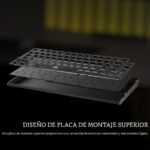 Teclado mecanico inalambrico para juegos Corsair K65 Plus 75% RGB RGP0156 interruptores lineales MLX rojo teclas PBT 266