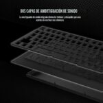 Teclado mecanico inalambrico para juegos Corsair K65 Plus 75% RGB RGP0156 interruptores lineales MLX rojo teclas PBT 266
