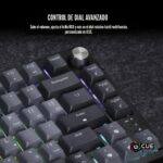 Teclado mecanico inalambrico para juegos Corsair K65 Plus 75% RGB RGP0156 interruptores lineales MLX rojo teclas PBT 266