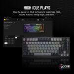 Teclado mecanico inalambrico para juegos Corsair K65 Plus 75% RGB RGP0156 interruptores lineales MLX rojo teclas PBT 266
