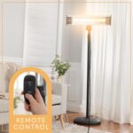 Calentador Infrarrojo SereneLife SLOHT40.5 1500W Portátil para Patio Interior y Exterior con Control Remoto IP65