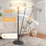 Calentador Infrarrojo SereneLife SLOHT40.5 1500W Portátil para Patio Interior y Exterior con Control Remoto IP65