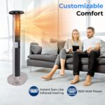 Calentador de Patio Infrarrojo Sound Around SLOHT44.5 1500W Control Remoto Interior/Exterior