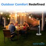 Calentador de Patio Infrarrojo Sound Around SLOHT44.5 1500W Control Remoto Interior/Exterior