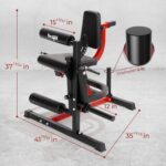 Yes4All Máquina de extensión de piernas y rizos, máquina de piernas ajustable con placa cargada, extensión de piernas y