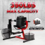 Yes4All Máquina de extensión de piernas y rizos, máquina de piernas ajustable con placa cargada, extensión de piernas y