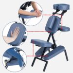 Master Massage Silla de masaje portátil ligera profesional plegable plegable de aluminio ajustable con funda de transpor