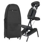Master Massage Apollo - Silla de masaje portátil de tamaño extra grande, de aluminio ligero, plegable, postura sentada,