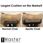 Master Massage Apollo - Silla de masaje portátil de tamaño extra grande, de aluminio ligero, plegable, postura sentada,