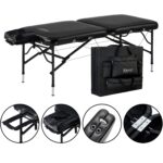 Master Massage StratoMaster LX - Mesa de masaje portátil de aluminio ultraligera de 30 pulgadas, cama de tatuaje, mesas