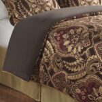 Juego de edredón jacquard chenilla damasco Cal King E&E Co. Ltd DBA JLA Home CCL10-0003 microfibra sarga con fundas deco