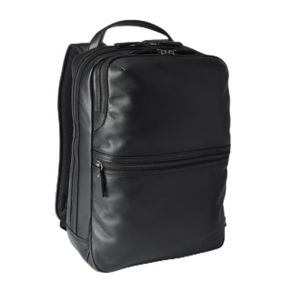 Allen Edmonds Mochila de cuero negro para hombre, Cuero negro, Classic