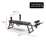 Sunny Health & Fitness No-Hang Traction & Inversion Decompression Table for Back Pain Relief, Adjustable Stretch Bench,