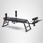 Sunny Health & Fitness No-Hang Traction & Inversion Decompression Table for Back Pain Relief, Adjustable Stretch Bench,