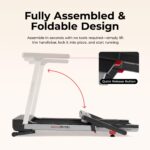 Caminadora Inteligente Plegable Sunny Health Fitness SF-T723030 superficie 20 pulgadas inclinacion automatica compatible
