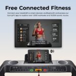 Caminadora Inteligente Plegable Sunny Health Fitness SF-T723030 superficie 20 pulgadas inclinacion automatica compatible